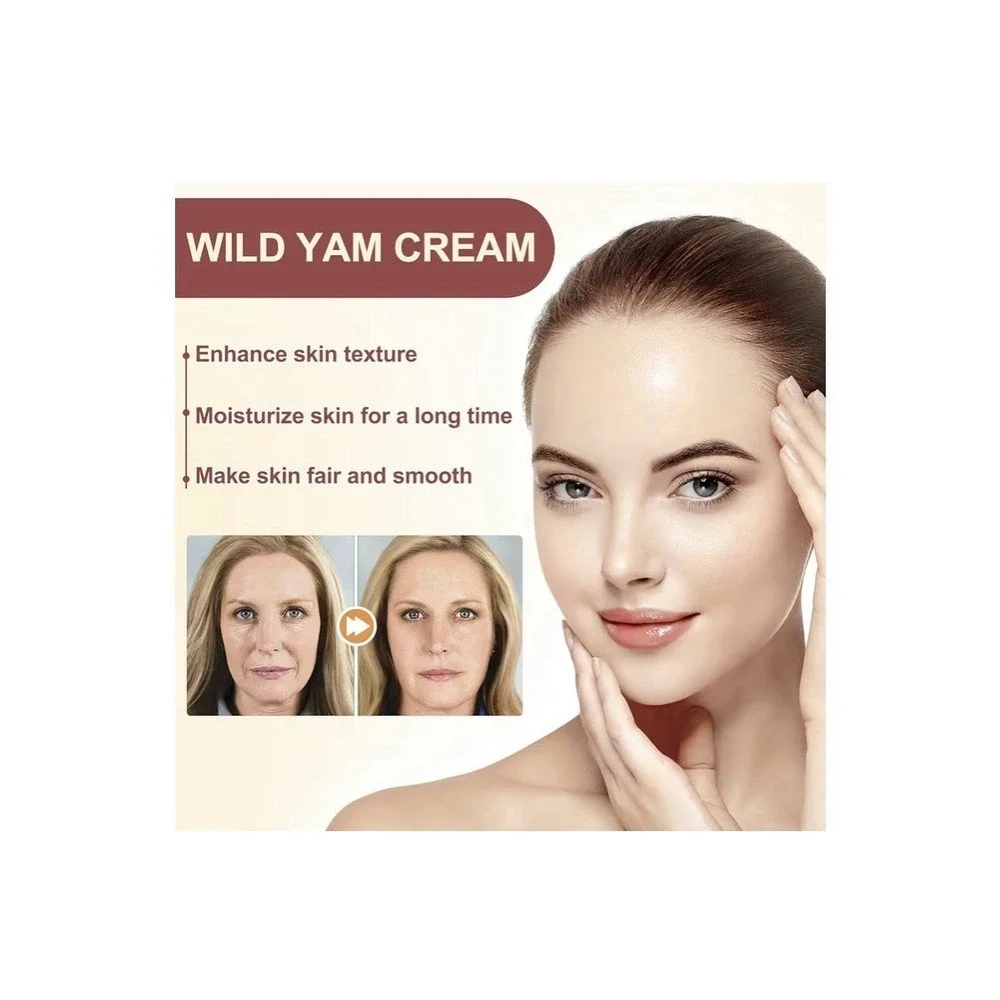 Wild Yam Cream, Moisturizes Enhances Skin‎ Tone & Texture 70g/2.47 Oz New/Sealed